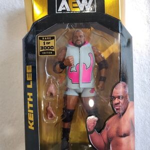 AEW Keith Lee Action Figure with Pink and Black Outfit
